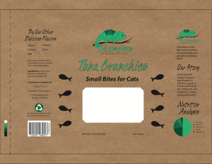 Design for Chameleon All Natural Pet Treats for cats