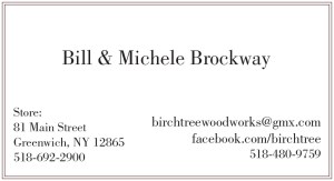 Back of business card