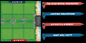 Left: the Battle Board that was unlocked when a Pledge Goal was met. Right: Section Dividers for the Kickstarter page. Under each of these heading would have been a few sentences or paragraphs and/or imagery that pertained to the particular section.